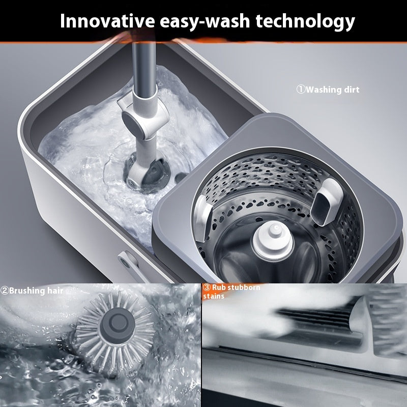 Hand Washing Free Mop Household Rotating Barrel