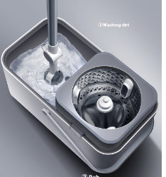 Hand Washing Free Mop Household Rotating Barrel